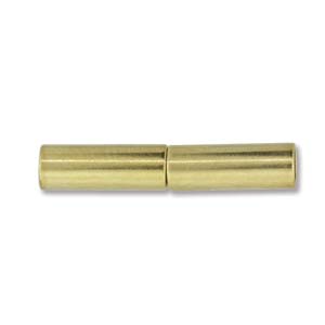 Gold Plated Magnetic Barrel Clasp 3.2mmID Qty:3