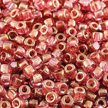 Load image into Gallery viewer, Czech Matubo Beads 6/0 3-Cut Crystal Red Luster Qty:10g
