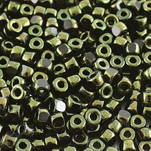 Load image into Gallery viewer, Czech Matubo Beads 6/0 3-Cut Jet Red Luster Qty:10g