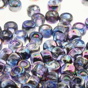 Czech Matubo Beads 7/0 Magic Blue Pink Qty:10g