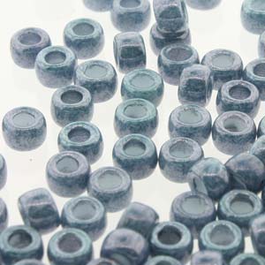 Czech Matubo Beads 7/0 Chalk Blue Luster Qty:10g
