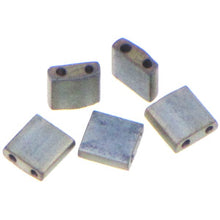 Load image into Gallery viewer, Miyuki Tila Beads 5mm 2002 Silver Grey Matte Qty:10g Tube