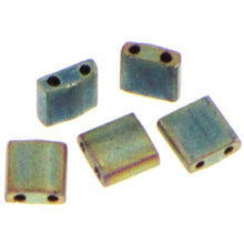 Load image into Gallery viewer, Miyuki Tila Beads 5mm 2008 Patina Iris Matte Qty:10g Tube