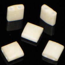 Load image into Gallery viewer, Miyuki Tila Beads 5mm 2021 Cream Matte Qty:10g Tube