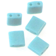 Load image into Gallery viewer, Miyuki Tila Beads 5mm 0412 Turquoise Green Qty:10g Tube