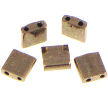 Load image into Gallery viewer, Miyuki Tila Beads 5mm 0457 Dark Bronze Qty:10g Tube