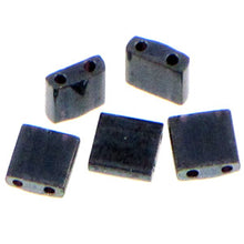 Load image into Gallery viewer, Miyuki Tila Beads 5mm 0464 Light Gunmetal Qty:10g Tube