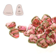 Load image into Gallery viewer, Czech Nib-Bit Beads 5x6mm Crystal Red Luster Qty:10 grams
