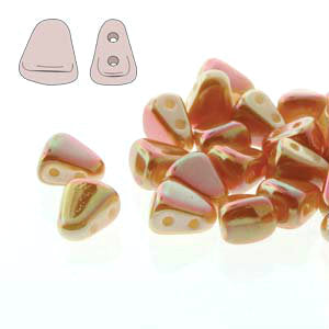 Czech Nib-Bit Beads 5x6mm Full Apricot Qty:10 grams