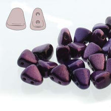 Load image into Gallery viewer, Czech Nib-Bit Beads 5x6mm Metalust Purple Qty:10 grams