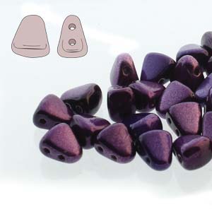 Czech Nib-Bit Beads 5x6mm Metalust Purple Qty:10 grams