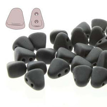 Load image into Gallery viewer, Czech Nib-Bit Beads 5x6mm Jet Matte Qty:10 grams
