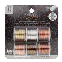 Load image into Gallery viewer, Craft Wire 18 Gauge Assorted Qty:6 x 2 yds
