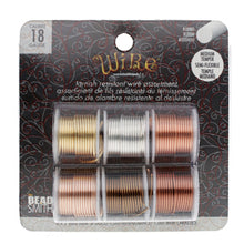 Load image into Gallery viewer, Craft Wire 18 Gauge Assorted Qty:6 x 2 yds