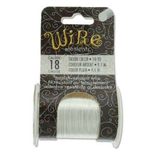 Load image into Gallery viewer, Craft Wire 18 Gauge Non Tarnish Silver Qty:10 yds