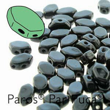 Load image into Gallery viewer, Czech Paros Beads 7x4mm Opaque Jet Qty:10 grams
