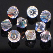 Load image into Gallery viewer, Preciosa 6mm Bicones Crystal AB Qty:21
