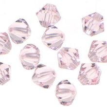 Load image into Gallery viewer, Preciosa 6mm Bicones Light Rose Qty:21
