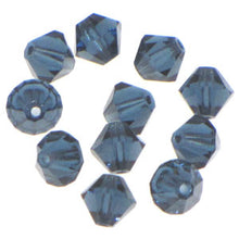 Load image into Gallery viewer, Preciosa 6mm Bicones Montana Qty:21