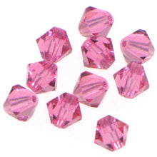 Load image into Gallery viewer, Preciosa 6mm Bicones Rose Qty:21