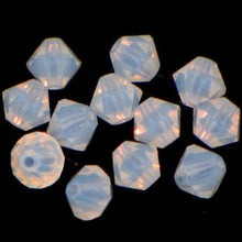 Load image into Gallery viewer, Preciosa 6mm Bicones White Opal Qty:21