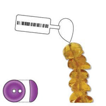 Load image into Gallery viewer, Czech Piggy Beads 4x8mm Amber Qty:50 strung *D*