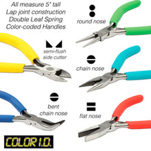 Load image into Gallery viewer, Plier Set Color ID Qty:1 set of 5