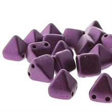 Load image into Gallery viewer, Czech Pyramid Beads 6mm Pastel Burgundy Qty: 25 Strung
