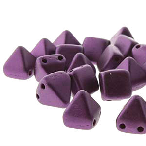 Czech Pyramid Beads 6mm Pastel Burgundy Qty: 25 Strung