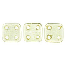 Load image into Gallery viewer, Czech QuadraTiles 6mm Luster Transparent Champagne Qty:10 grams