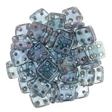 Load image into Gallery viewer, Czech QuadraTiles 6mm Luster Transparent Amethyst Qty:10 grams
