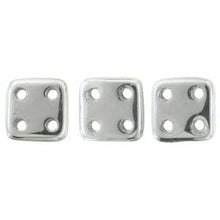 Load image into Gallery viewer, Czech QuadraTiles 6mm Silver Qty:10 grams