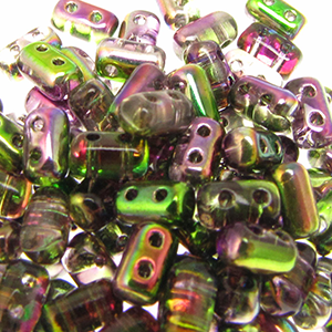 Czech Rulla Beads 3x5mm Magic Violet Green Qty:10g