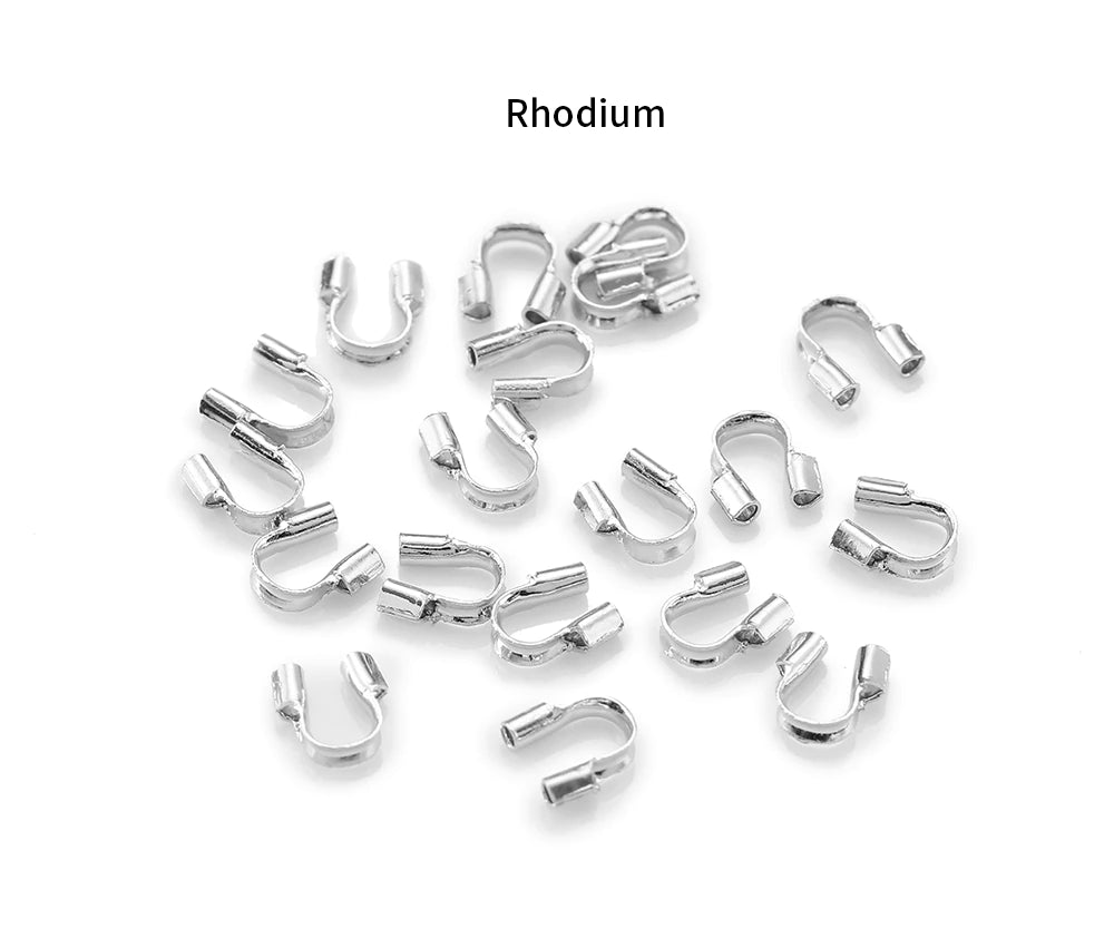 Rhodium Wire Guardians 4.5x4mm Quantity:100