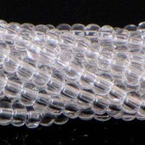 Czech Seedbeads 6/0 Crystal Transparent Qty:Approx. 71g