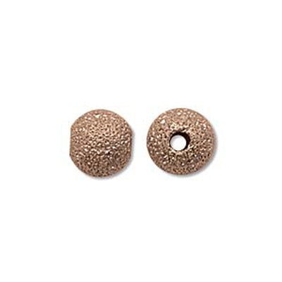 Copper Plated Beads Round Stardust 06mm Qty:24