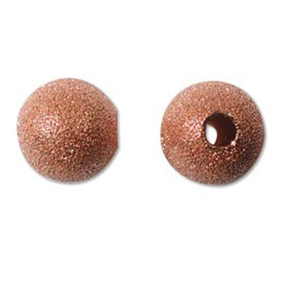 Copper Plated Beads Round Stardust 10mm Qty:12
