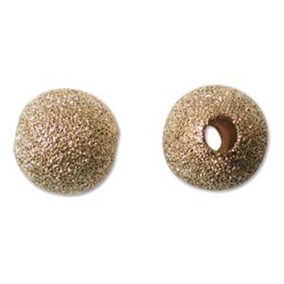 Gold Plated Beads Round Stardust 10mm Qty:12