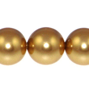Swarovski #5810 Pearl Rounds 8mm Bright Gold Qty:25