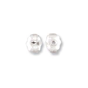 Sterling Silver Earring Backings Medium-5mm Qty:10