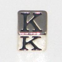 Sterling Silver Alphabet Blocks 4.5mm-K *D* Qty:1