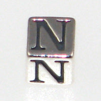 Sterling Silver Alphabet Blocks 4.5mm-N *D* Qty:1