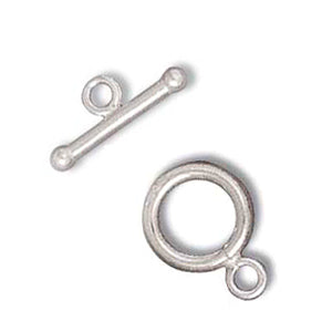 Sterling Silver Toggle Plain-.8g Qty:1