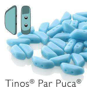 Czech Tinos Beads 4x10mm Opaque Turquoise Qty: 10g