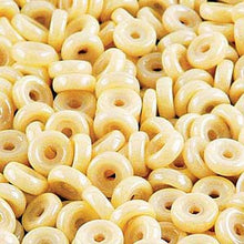 Load image into Gallery viewer, Czech Wheel Beads 6mm Chalk Orange Luster Qty:10g *D*