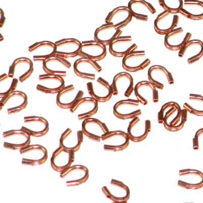 Bright Copper Wire Guardians 4x4mm Quantity:100