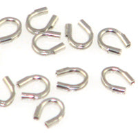 Load image into Gallery viewer, Rhodium Wire Guardians 4.5x4mm Quantity:100
