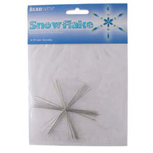 Load image into Gallery viewer, Wire Snowflake Frames 3-3/4in by The BeadSmith Qty:8