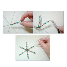 Load image into Gallery viewer, Wire Snowflake Frames 3-3/4in by The BeadSmith Qty:8