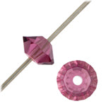 Load image into Gallery viewer, Preciosa 3x5mm Spacer Bicones Amethyst Qty:20